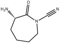 2H-Azepin-2-one, 3-amino-1-cyanohexahydro-, (3S)- (9CI) Structure