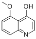4-HYDROXY-5-METHOXYQUINOLINE 化学構造式