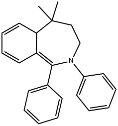 3,4,5,5a-Tetrahydro-5,5-dimethyl-1,2-diphenyl-2H-2-benzazepine Struktur
