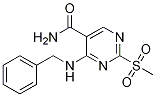 5-PyriMidinecarboxaMide, 2-(Methylsulfonyl)-4-[(phenylMethyl)aMino]- Structure