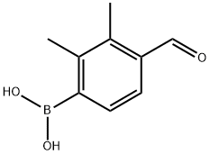 2,3-DIMETHYL-4-FORMYLPHENYLBORONIC ACID Struktur