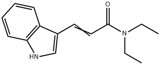 2-PropenaMide, N,N-diethyl-3-(1H-indol-3-yl)- Struktur