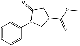 Methyl  5-Oxo-1-phenylpyrrolidine-3-carboxylate Struktur