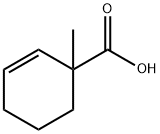(+/-)-1-methyl-2-cyclohexene-1-carboxylic acid Struktur