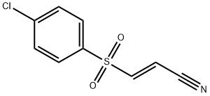 (E)-3-(4-chlorophenylsulfonyl)acrylonitrile Struktur