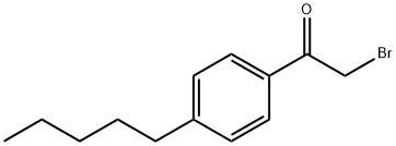 2-溴-1-(4-戊苯基)乙酮,64328-68-3,结构式