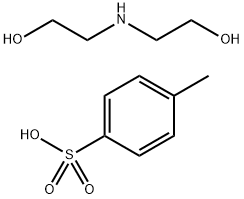 bis(2-hydroxyethyl)ammonium toluene-p-sulphonate Struktur