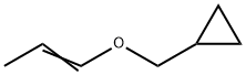 (1-Propenyloxy)methylcyclopropane Struktur