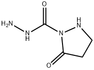 1-Pyrazolidinecarboxylicacid,5-oxo-,hydrazide(9CI) Struktur