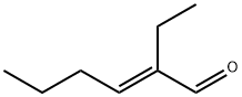(E)-2-乙基己-2-烯醛 结构式