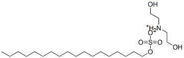 bis(2-hydroxyethyl)ammonium octadecyl sulphate Struktur