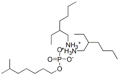 bis[(2-ethylhexyl)ammonium] 6-methylheptyl phosphate Struktur