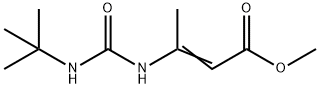 3-[[[(1,1-ジメチルエチル)アミノ]カルボニル]アミノ]-2-ブテン酸メチル 化学構造式