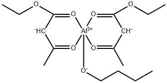 二乙基乙酰乙酸单正丁氧基铝, 64347-44-0, 结构式