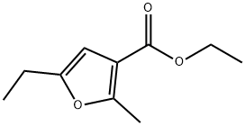 3-Furancarboxylic acid, 5-ethyl-2-methyl-, ethyl ester Struktur