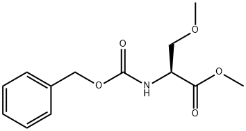 2-Benzyloxycarbonylamino-3-methoxy-propionic acid methyl ester Struktur
