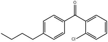 (4-丁基苯基)(2-氯苯基)甲酮, 64357-55-7, 结构式