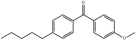 4-METHOXY-4'-N-PENTYLBENZOPHENONE Struktur