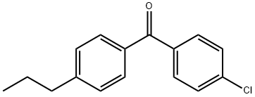 4-クロロ-4'-N-プロピルベンゾフェノン 化学構造式