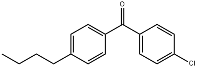 (4-丁基苯基)(4-氯苯基)甲酮, 64357-64-8, 结构式
