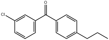 3-CHLORO-4'-N-PROPYLBENZOPHENONE Structure