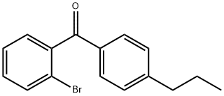 2-BROMO-4'-N-PROPYLBENZOPHENONE Struktur