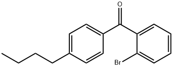2-BROMO-4'-N-BUTYLBENZOPHENONE Struktur