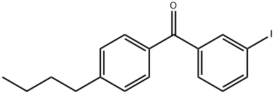 4-N-BUTYL-3'-IODOBENZOPHENONE Struktur