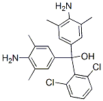 4,4'-diamino-2'',6''-dichloro-3,3',5,5'-tetramethyltrityl alcohol Struktur
