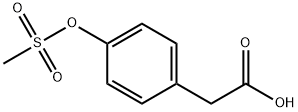 4-[(Methylsulfonyl)oxy]-benzeneacetic acid Struktur