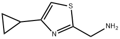 2-Thiazolemethanamine,  4-cyclopropyl- Structure