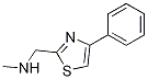 Methyl-(4-phenyl-thiazol-2-ylmethyl)-amine Structure