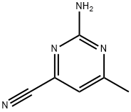 2-氨基-4-氰基-6-甲基嘧啶, 64376-14-3, 结构式
