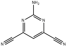 4,6-Pyrimidinedicarbonitrile, 2-amino- (9CI),64376-15-4,结构式