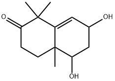 2(1H)-Naphthalenone, 3,4,4a,5,6,7-hexahydro-5,7-dihydroxy-1,1,4a-trimethyl- (9CI) Structure