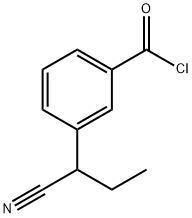 Benzoyl chloride, 3-(1-cyanopropyl)- (9CI) Structure
