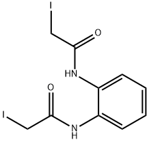 2-iodo-N-[2-[(2-iodoacetyl)amino]phenyl]acetamide Structure