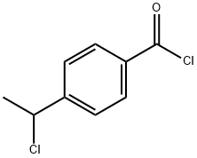 Benzoyl chloride, 4-(1-chloroethyl)- (9CI) Struktur