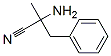 Benzenepropanenitrile,  -alpha--amino--alpha--methyl- Struktur