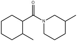 3-Methyl-1-[(2-methylcyclohexyl)carbonyl]piperidine Structure