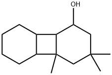 5,5,7-trimethyltricyclo[6.4.0.02,7]dodecan-3-ol Struktur