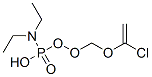 N-(1-chloroethenoxy-methoxy-phosphoryl)-N-ethyl-ethanamine Struktur