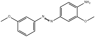 2-Methoxy-4-((3-methoxyphenyl)azo)benzenamine Structure