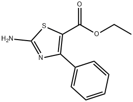 2-アミノ-4-フェニルチアゾール-5-カルボン酸エチル 化学構造式