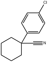 1-(4-クロロフェニル)シクロヘキサンカルボニトリル 化学構造式