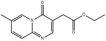 7-メチル-4-オキソ-4H-ピリド[1,2-a]ピリミジン-3-酢酸エチル 化学構造式