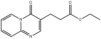 4-Oxo-4H-pyrido[1,2-a]pyrimidine-3-propanoic acid ethyl ester Struktur