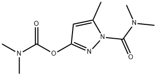 ジメチルカルバミド酸1-(ジメチルアミノカルボニル)-5-メチル-1H-ピラゾール-3-イル 化学構造式