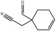 3-Cyclohexene-1-acetonitrile, 1-formyl- (9CI) Struktur