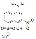 8-ヒドロキシ-5,7-ジニトロナフタレン-1-スルホン酸ナトリウム 化学構造式